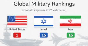 Military Power Comparison: Iran vs Israel vs United States
