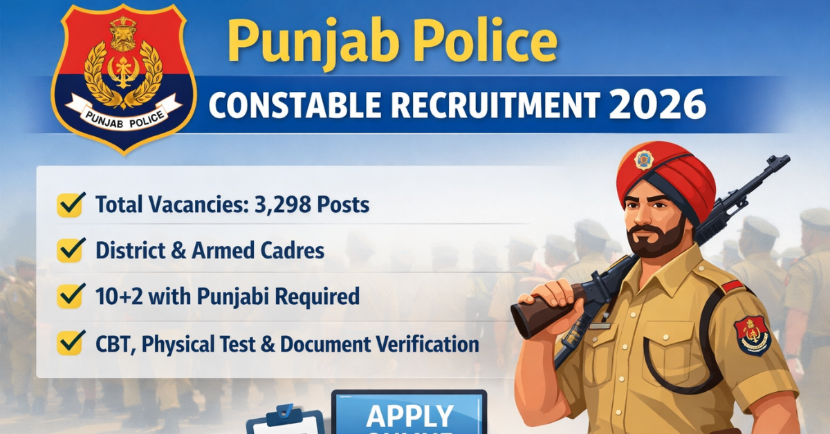 Punjab Police Constable Recruitment 2026