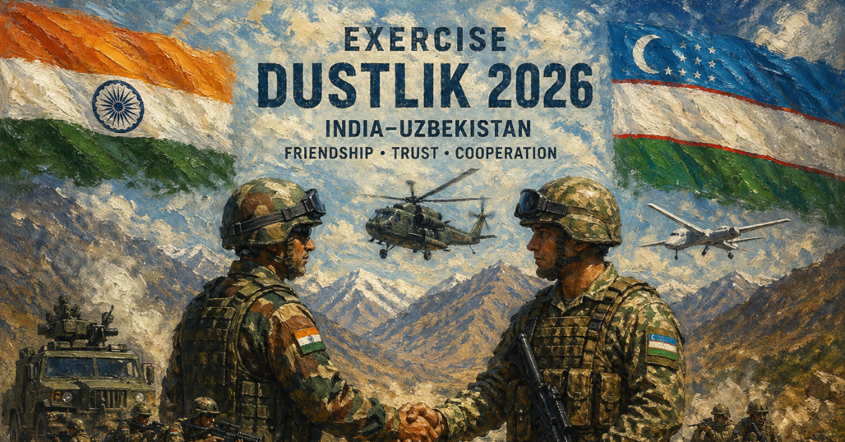 Exercise DUSTLIK 2026, the joint military drill between India and Uzbekistan