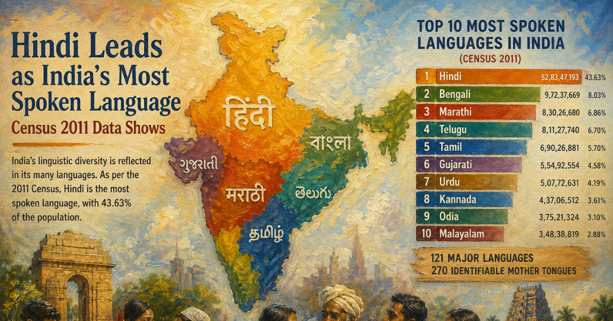 Most Spoken Languages in India