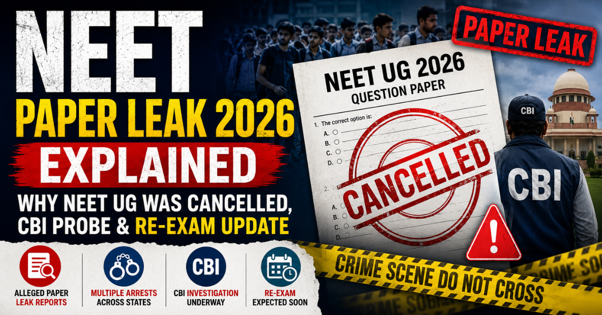 NEET 2026 paper leak scandal explained
