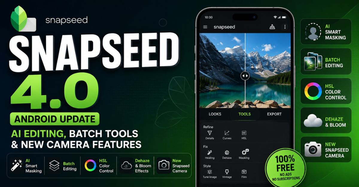 Snapseed 4.0 update