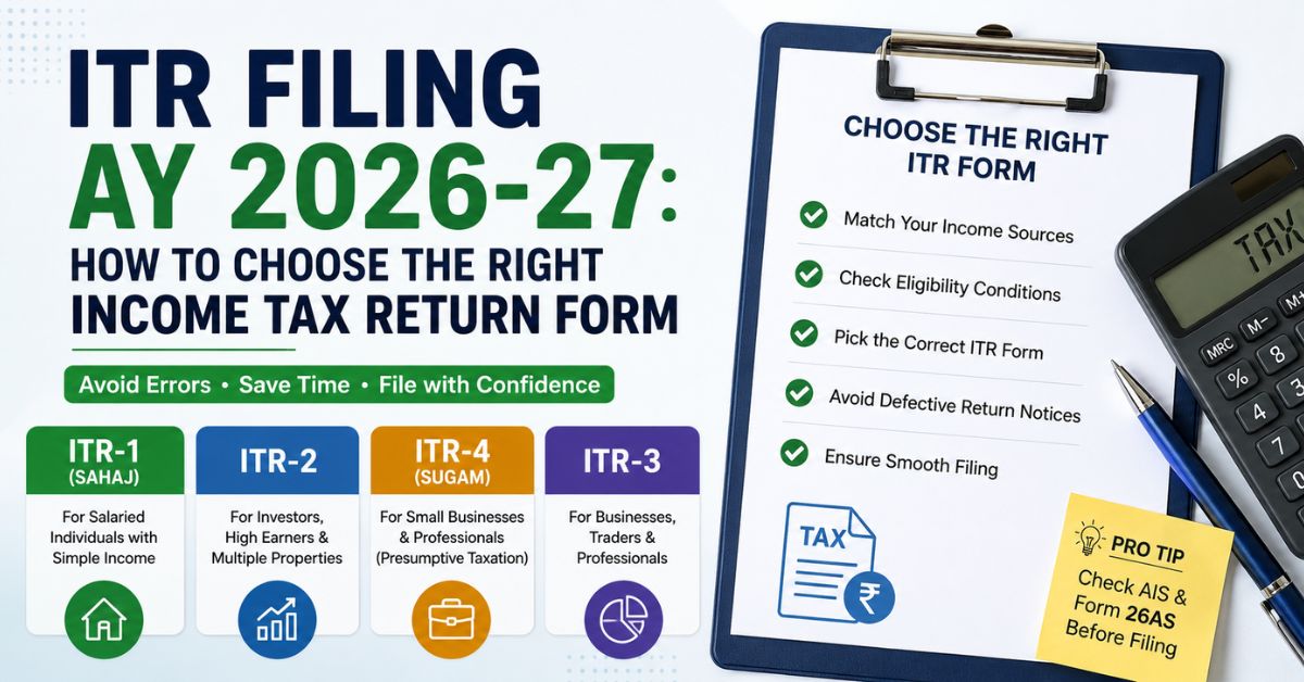 How to choose ITR forms