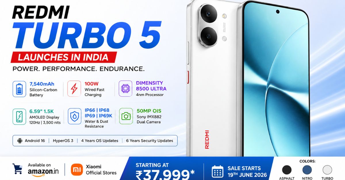 New Redmi Turbo 5 launch announcement