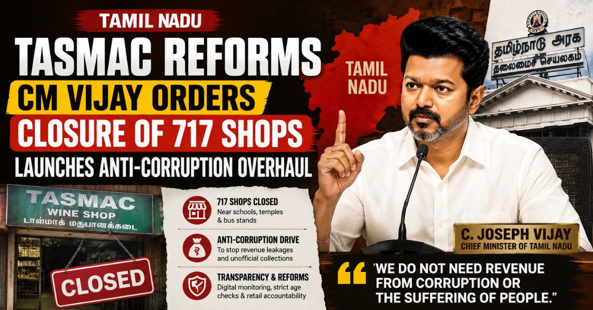 TASMAC reforms and anti-corruption initiatives