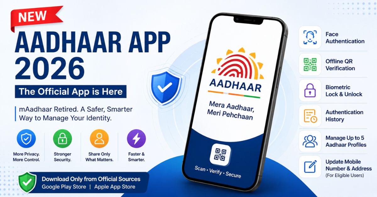 Aadhaar app announcement and features