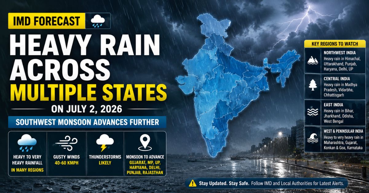 Heavy rain forecast across multiple states