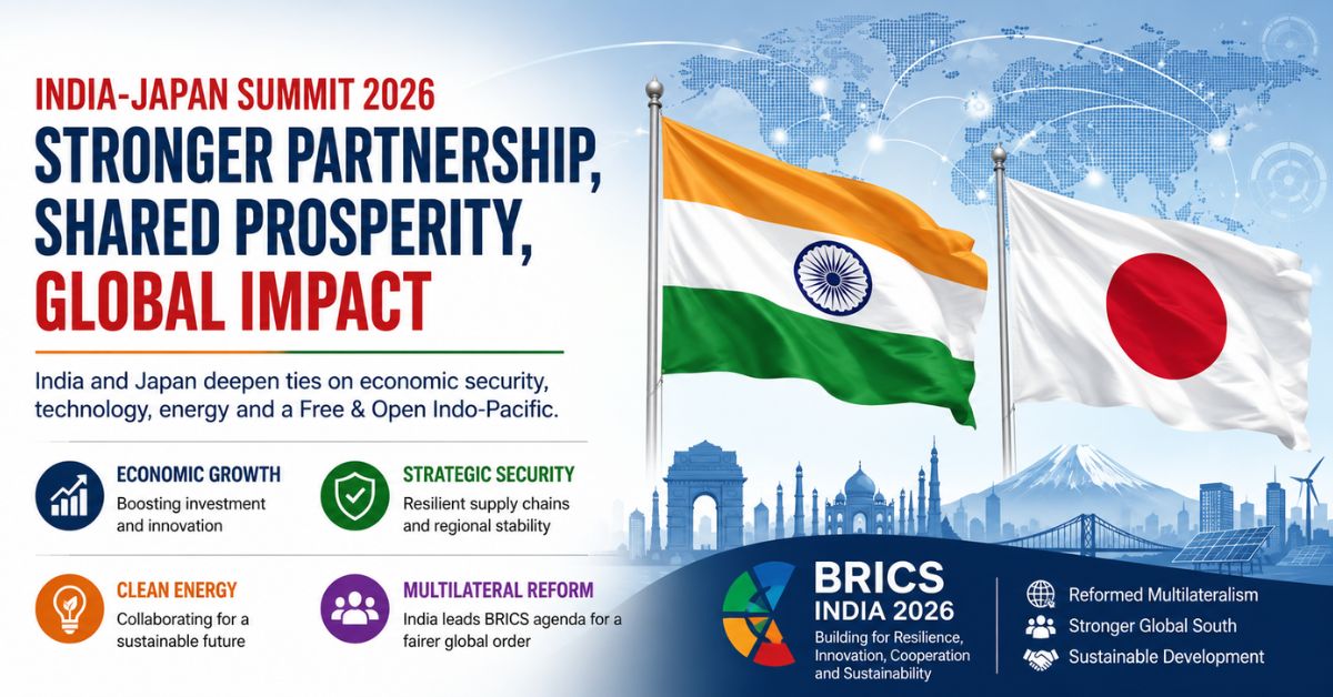 India-Japan summit infographic 2026