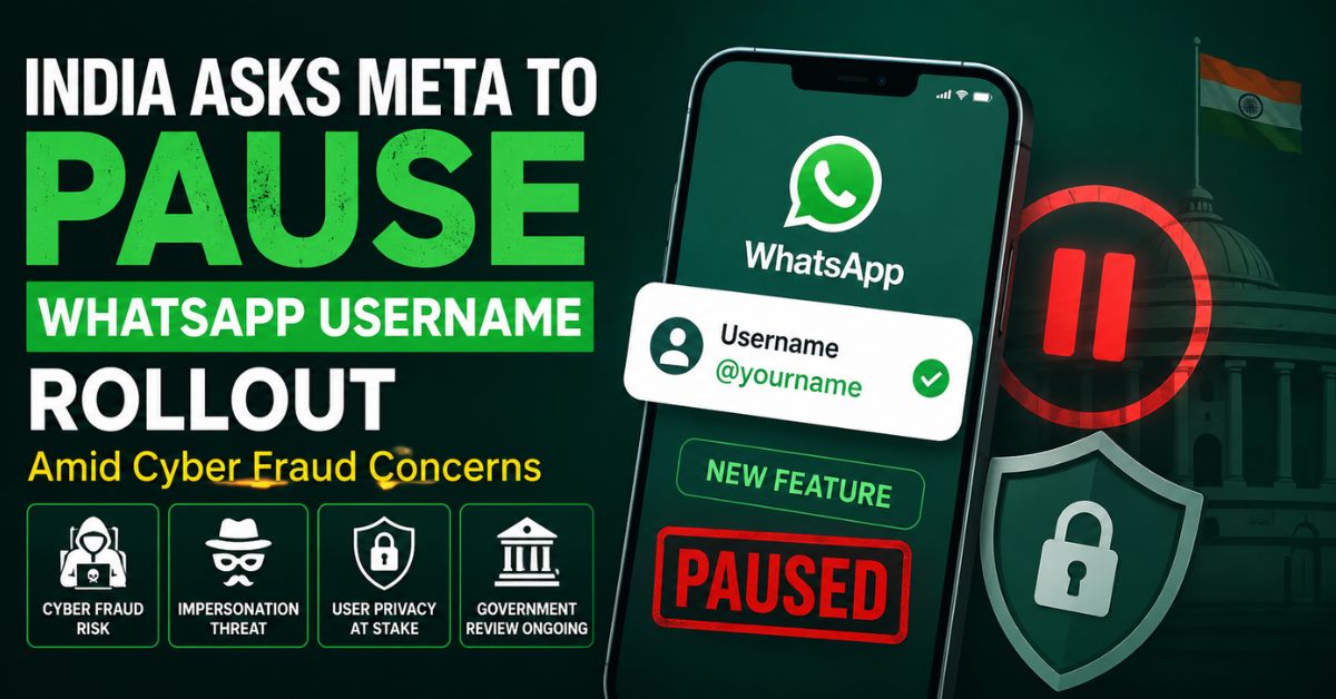 India pauses WhatsApp username rollout